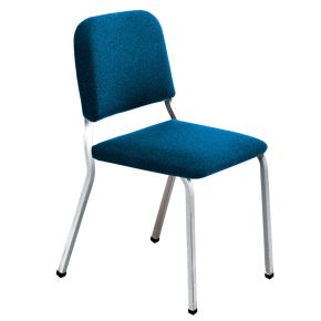 Musician Chair Chrome Frame/Blue Seat 17"