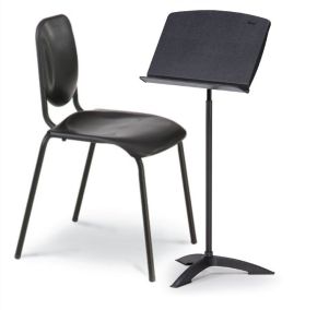 HPK,Nota Std Chair Blk/Blk 19",Classic 50 Music Stand