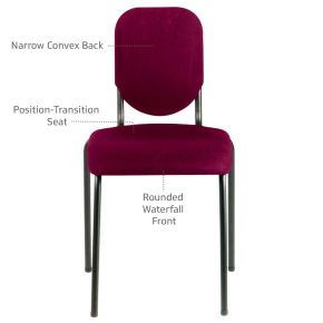 Nota Premier Chair Black Frame/Plum Seat 17.5"