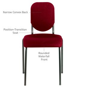 Nota Premier Chair Black Frame/Red Seat 17.5"