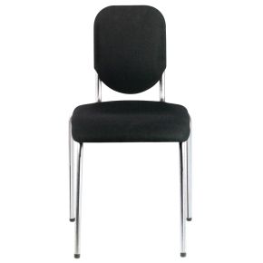 Nota Premier Chair Chrome Frame/Black Seat 19"