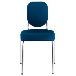 Nota Premier Chair Chrome Frame/Blue Seat 19"