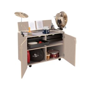 Deluxe Percussion Workstation,Evening Tigris,Composite Wood, Includes: Cymbal Cradle,Suspended Cymbal Holder,& Pop-Up Music Desk