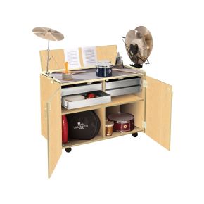 Deluxe Percussion Workstation,Fusion Maple,Composite Wood, Includes: Cymbal Cradle,Suspended Cymbal Holder,& Pop-Up Music Desk