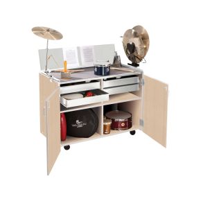 Deluxe Percussion Workstation,Wenger Maple,Composite Wood, Includes: Cymbal Cradle,Suspended Cymbal Holder,& Pop-Up Music Desk