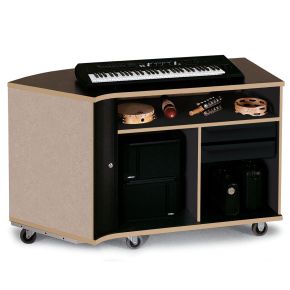 Rehearsal Resource Center, Wenger Maple, Left Curved, with Drawers