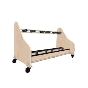 Tuba & Sousaphone Rack,3-unit,Wenger Maple,Composite Wood