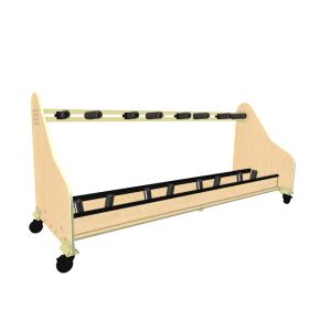 Tuba & Sousaphone Rack,4-unit,Fusion Maple,Composite Wood