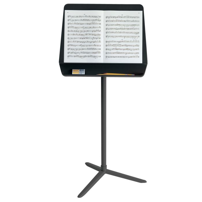 Bravo Music Stand Black Desk/Black Post