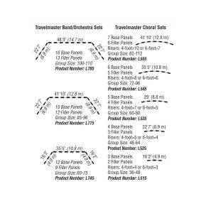 Travelmaster Shell Set Oyster 2 Base-1 Filler Panels Choral