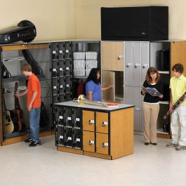 BandStor™ Instrument Storage - 3 Extra-Wide Compartments BND-1600,  Instrument Storage & Lockers